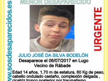 El menor desaparecido en Lugo