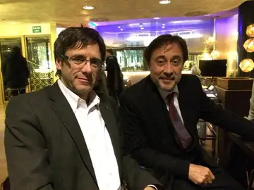 Agustí Benedito, con Puigdemont Agustí Benedito, con Puigdemont