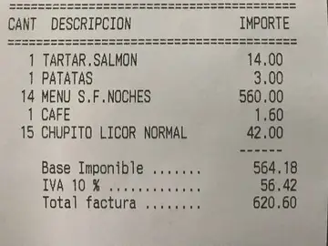 La factura de los italianos La factura de los italianos