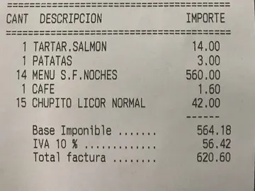 La factura de los italianos La factura de los italianos