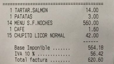Un grupo de 14 italianos intenta hacer un 'simpa' de 620€ en un restaurante de Pamplona
