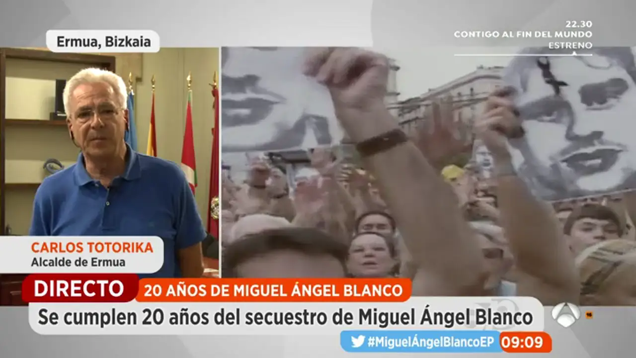 El alcalde de Ermua: "Con Miguel Ángel Blanco vimos que ETA no podía permitirse el lujo de ir quitando personas de en medio"