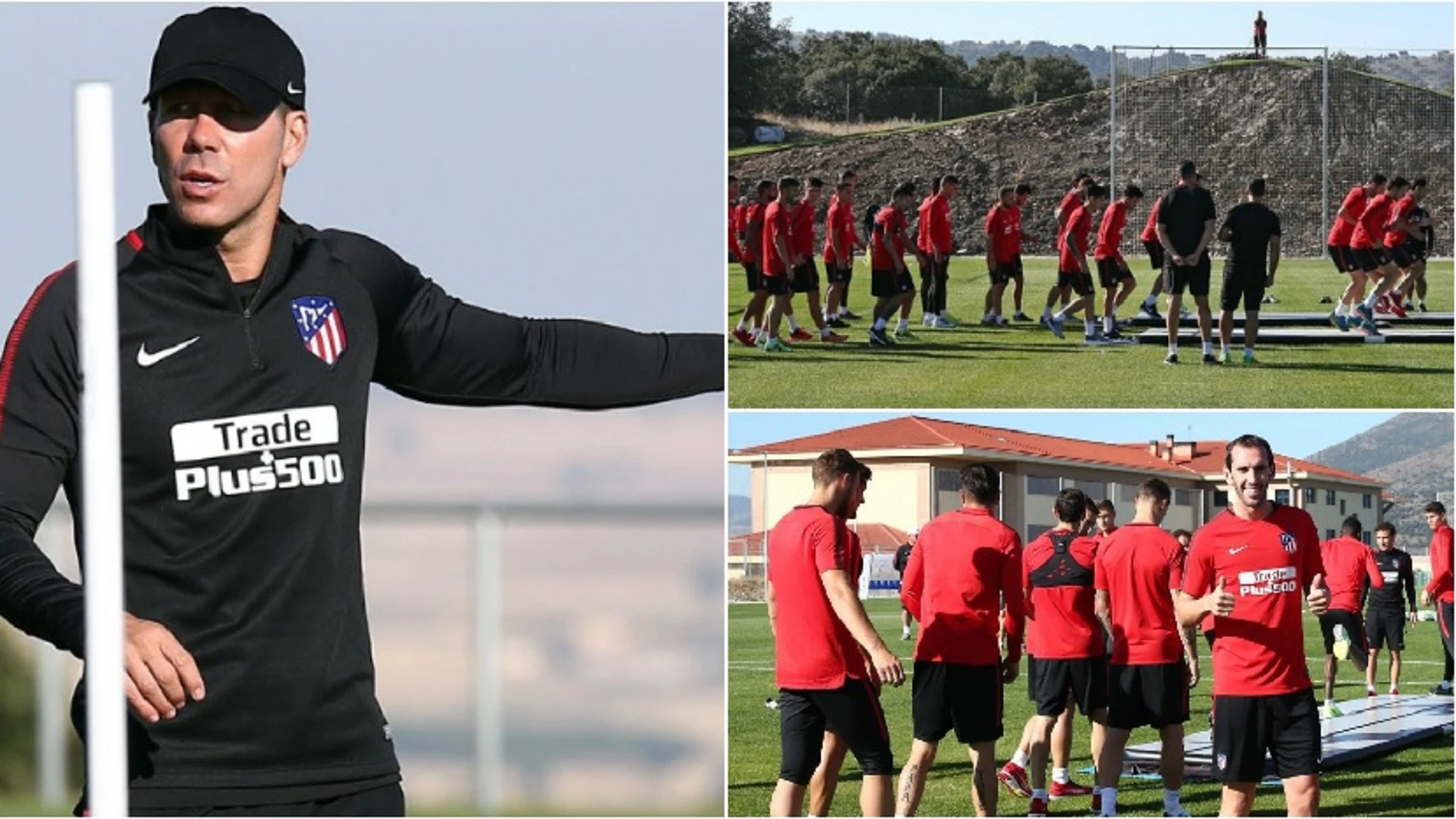 Entrenamiento del Atlético de Madrid en Los Ángeles de San Rafael Entrenamiento del Atlético de Madrid en Los Ángeles de San Rafael
