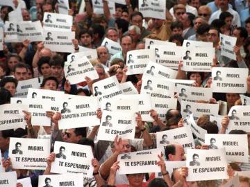 Manifestación por Miguel Ángel Blanco