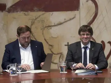 Oriol Junqueras y Carles Puigdemont Oriol Junqueras y Carles Puigdemont