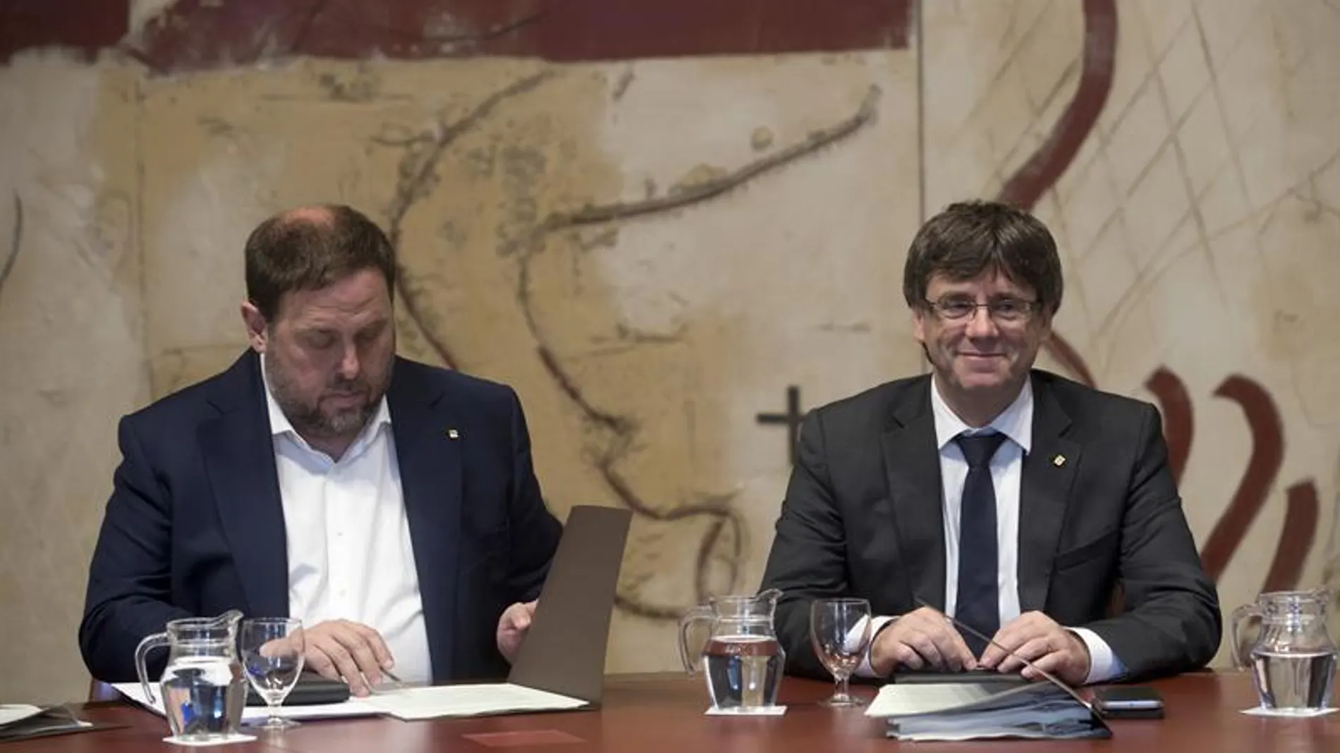 Oriol Junqueras y Carles Puigdemont Oriol Junqueras y Carles Puigdemont