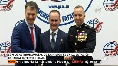 Tres astronautas viajarán a la Estación Espacial Internacional el 28 de julio 