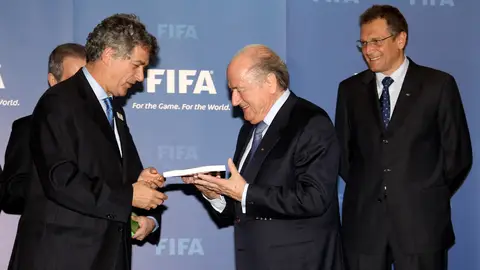 Ángel María Villar junto a Blatter Ángel María Villar junto a Blatter
