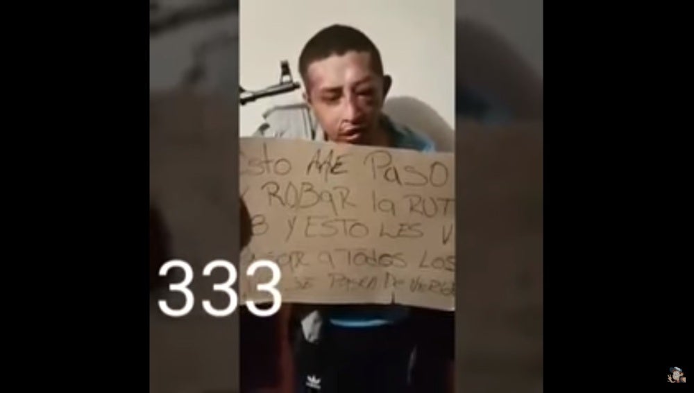 Ladrón golpeado en México