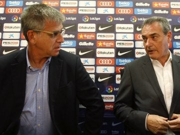 Jordi Mestre (i), vicepresidente del Barcelona