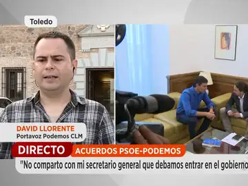 El diputado de Podemos de Castilla-La Mancha contrario a la oferta de Page: "El acuerdo presupuestario y de gobierno son cosas distintas" El diputado de Podemos de Castilla-La Mancha contrario a la oferta de Page: "El acuerdo presupuestario y de gobierno son cosas distintas"