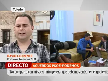El diputado de Podemos de Castilla-La Mancha contrario a la oferta de Page: "El acuerdo presupuestario y de gobierno son cosas distintas" El diputado de Podemos de Castilla-La Mancha contrario a la oferta de Page: "El acuerdo presupuestario y de gobierno son cosas distintas"