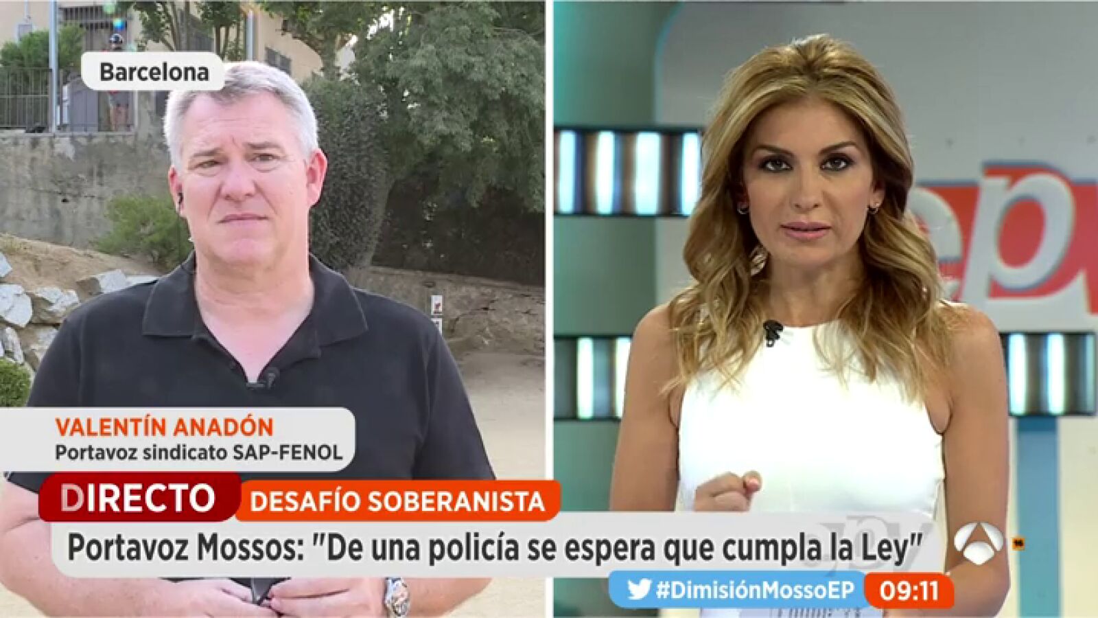 Portavoz de los Mossos: 