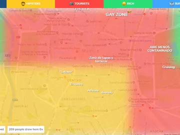 Vista de la página de la aplicación HoodMaps Vista de la página de la aplicación HoodMaps