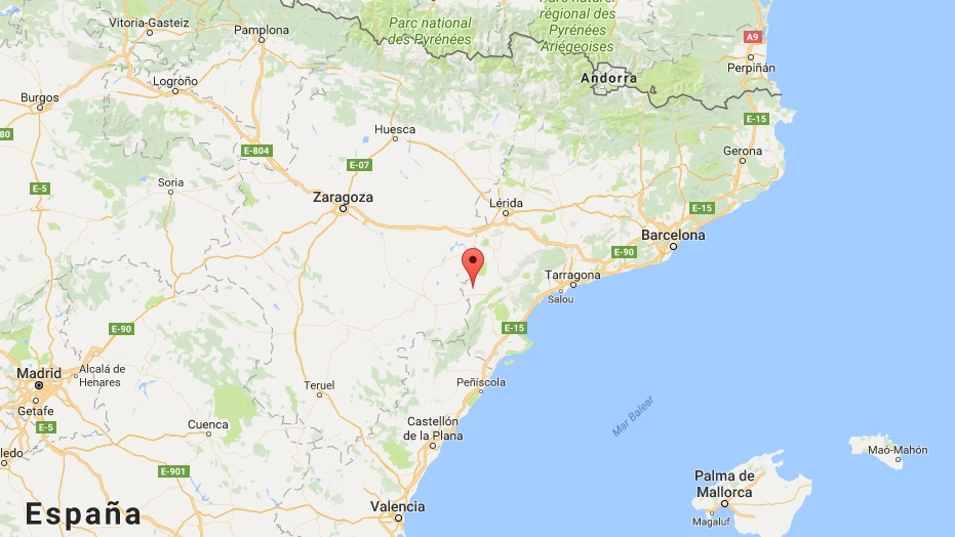 Ubicación del municipio de Batea, en Tarragona Ubicación del municipio de Batea, en Tarragona