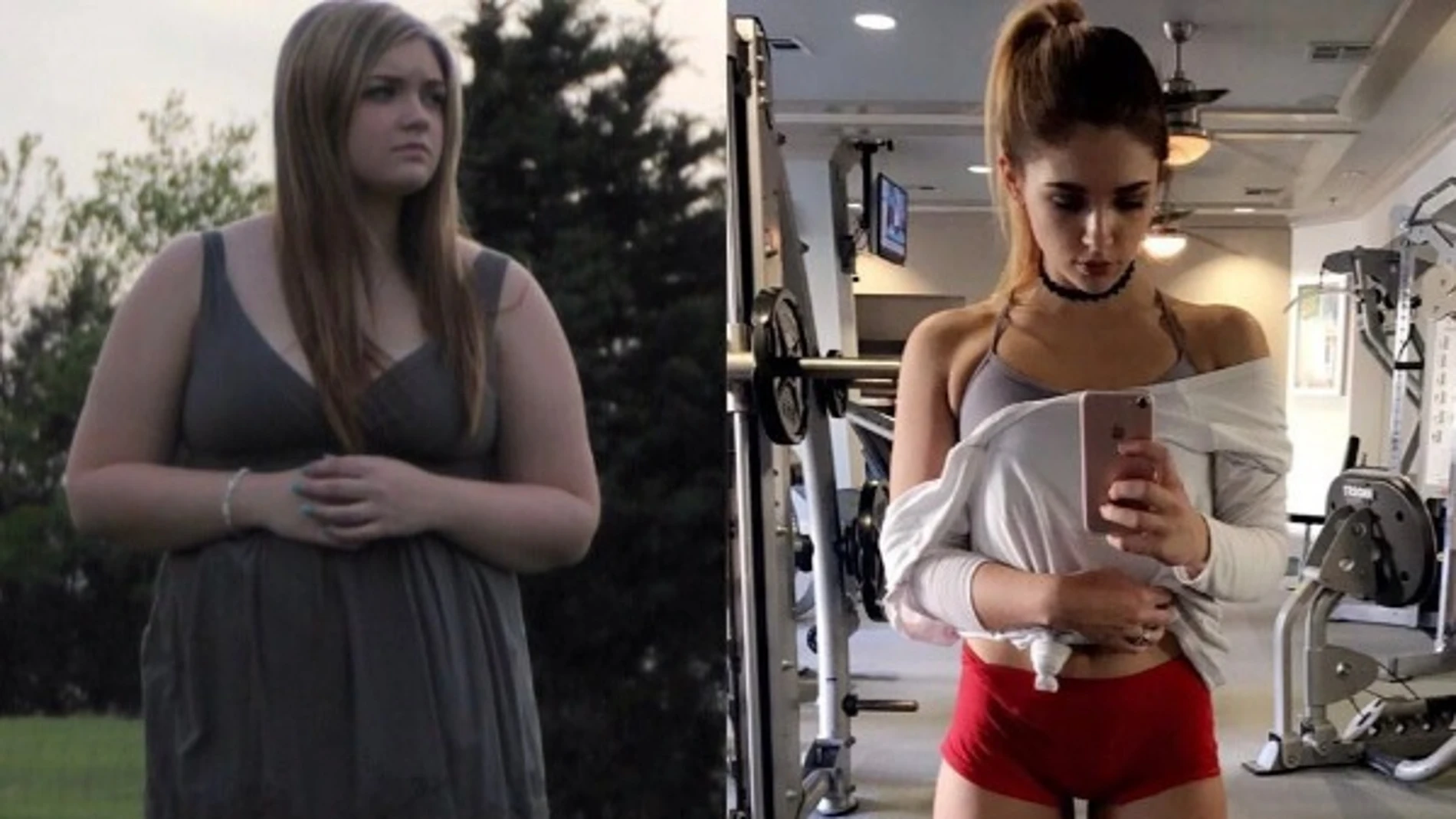 Antes y después de Meghan Gilbert Antes y después de Meghan Gilbert