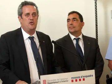 Joaquim Forn y Pere Soler, durante su encuentro Joaquim Forn y Pere Soler, durante su encuentro