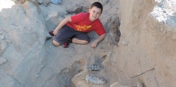 Un niño descubre un fósil en Nuevo México