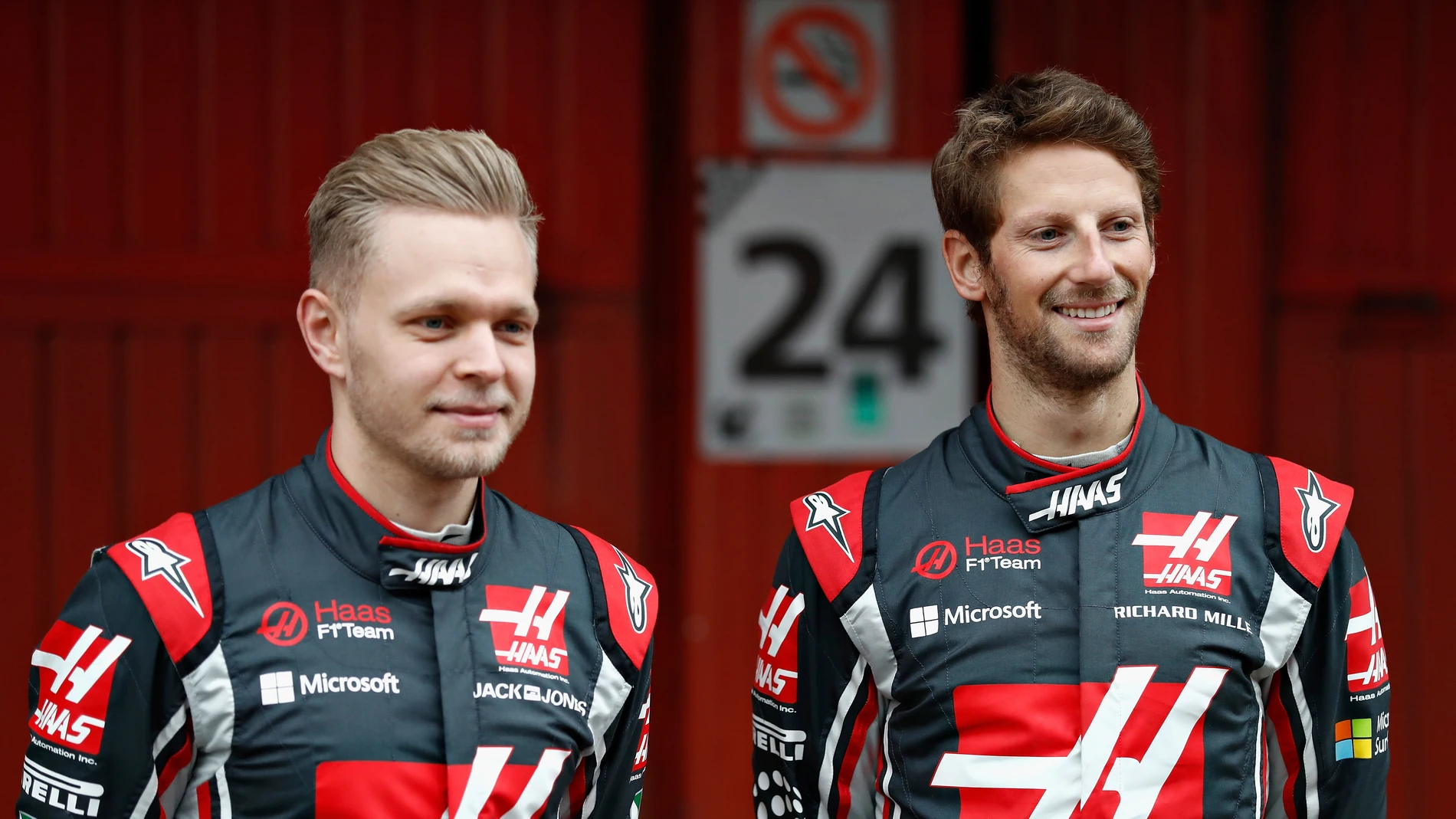 Grosjean y Magnussen, pilotos de Haas