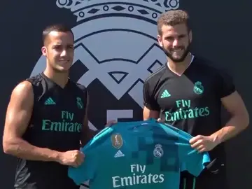 Lucas Vázquez y Nacho, con la tercera equipación Lucas Vázquez y Nacho, con la tercera equipación