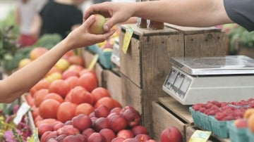 La textura de la fruta
