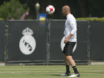 Zidane, en un entrenamiento Zidane, en un entrenamiento