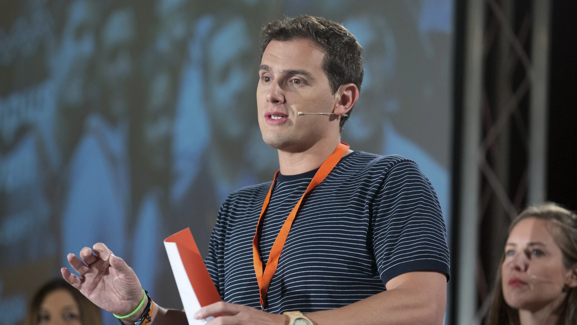 Albert Rivera durante la ponencia que ha ofrecido en el marco del Campus Joven del partido Albert Rivera durante la ponencia que ha ofrecido en el marco del Campus Joven del partido