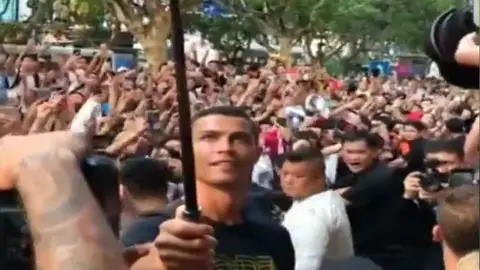 Cristiano Ronaldo, en China Cristiano Ronaldo, en China