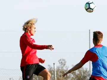 Griezmann durante un entrenamiento