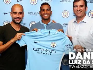 Danilo, con Guardiola Danilo, con Guardiola