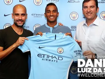 Danilo, con Guardiola Danilo, con Guardiola