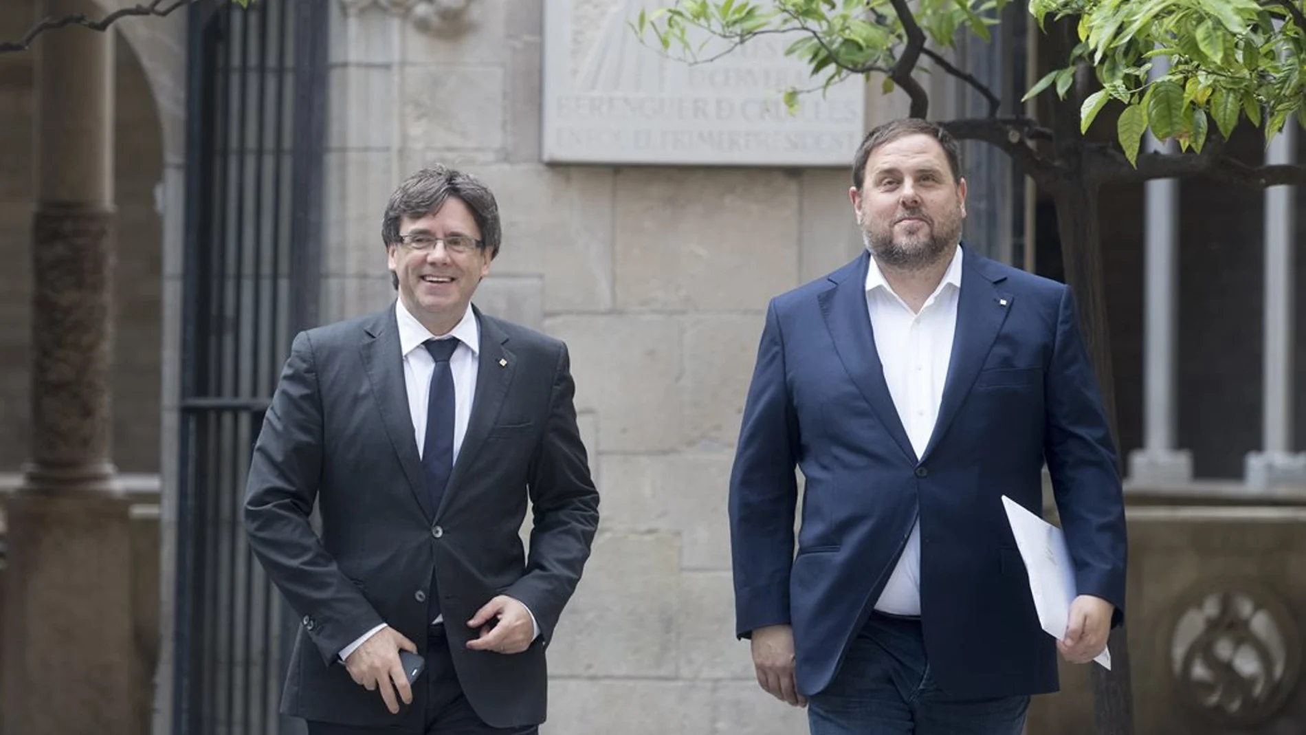 Puigdemont y Oriol Junqueras Puigdemont y Oriol Junqueras