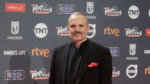 Miguel Bosé Alfombra roja Premios Platino 2017