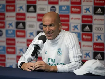 Zidane, en rueda de prensa Zidane, en rueda de prensa