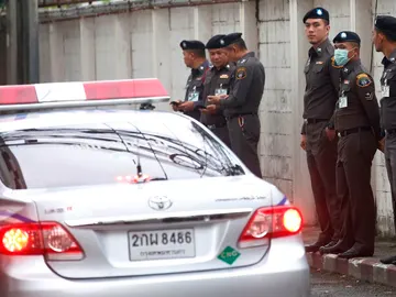 Automóvil y unidades de la policía tailandesa (Archivo) Automóvil y unidades de la policía tailandesa (Archivo)