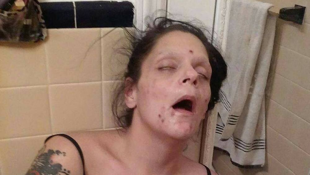 La mujer durante su adicción a las drogas