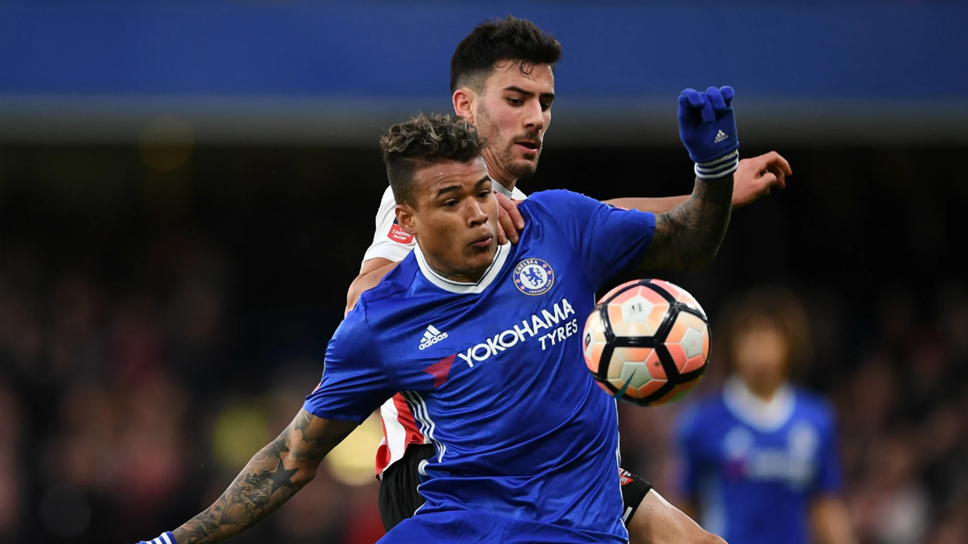 Kenedy, en un partido con el Chelsea Kenedy, en un partido con el Chelsea