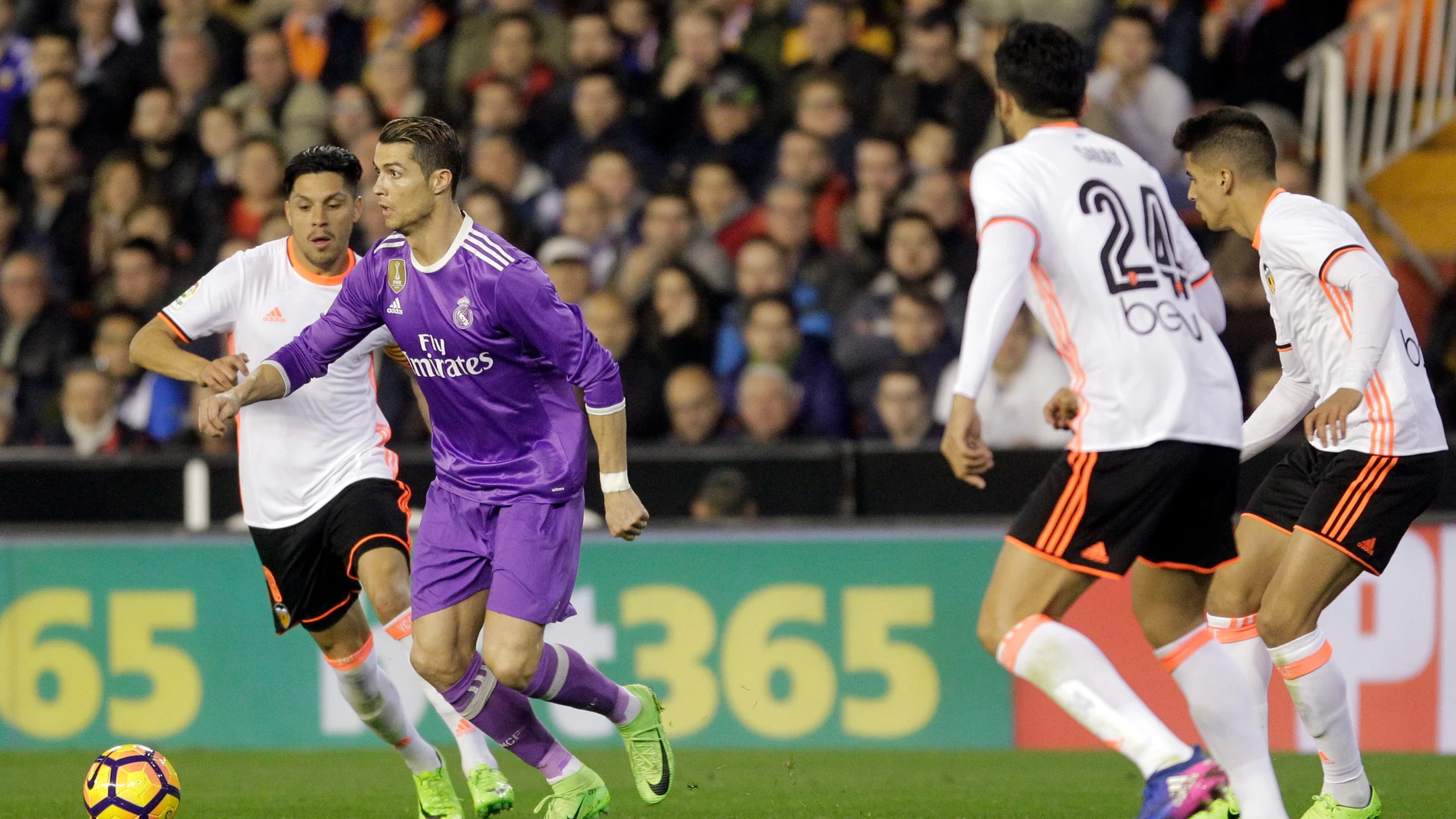 Imagen del Valencia - Real Madrid de la temporada pasada Imagen del Valencia - Real Madrid de la temporada pasada