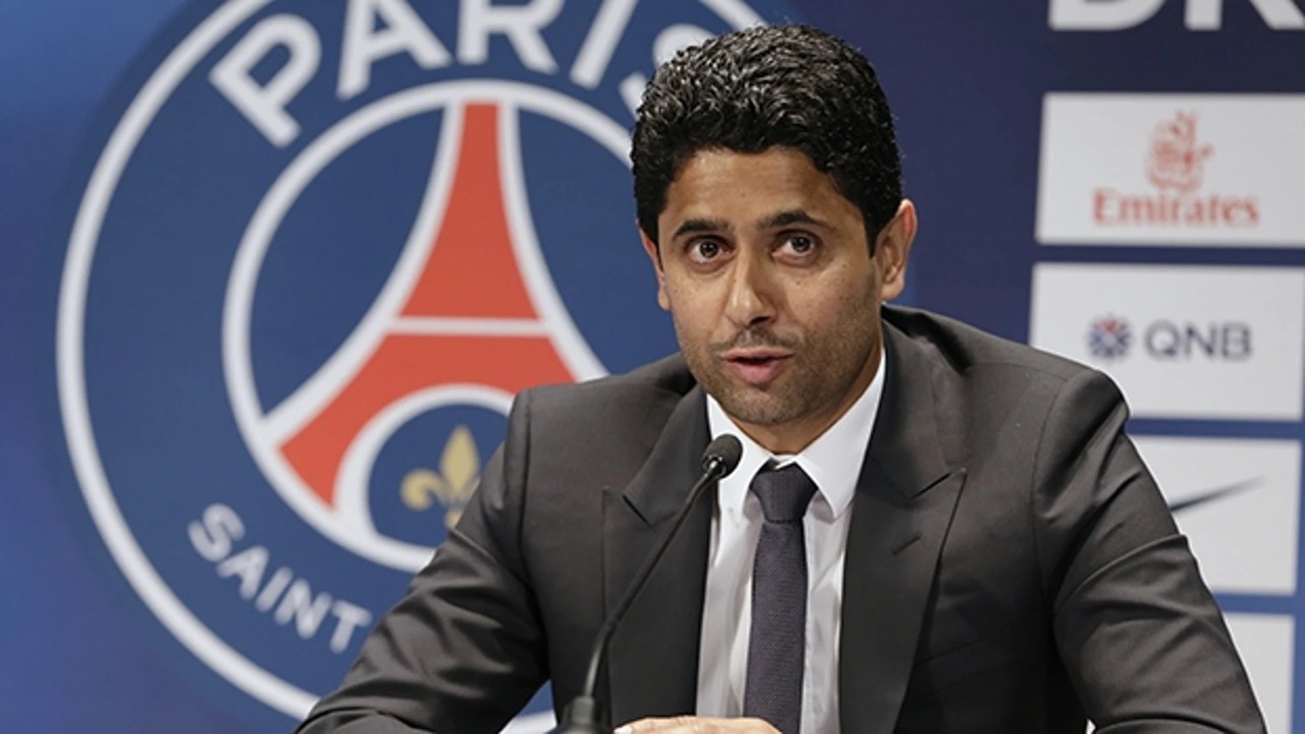 El presidente del PSG, Nasser Al Khelaifi El presidente del PSG, Nasser Al Khelaifi