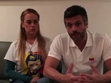 Lilian Tintori y Leopoldo López en un vídeo Lilian Tintori y Leopoldo López en un vídeo