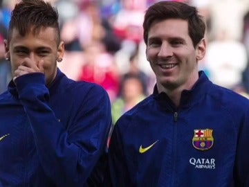 Neymar y Messi cuando coincidieron en el Barça