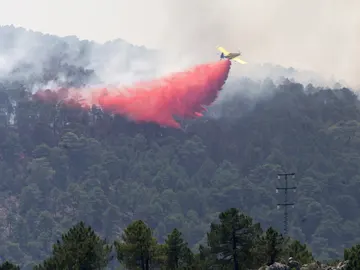 El fuego de Yeste sigue sin control y trabajan en su extinción 54 medios y 344 personas El fuego de Yeste sigue sin control y trabajan en su extinción 54 medios y 344 personas