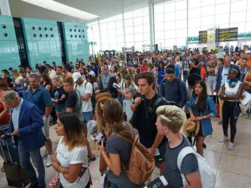 Colas en El Prat Colas en El Prat