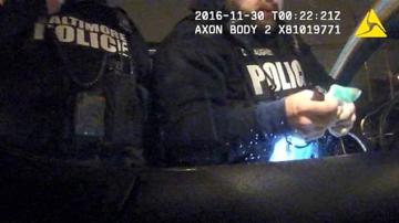 Los policías de Baltimore con la droga