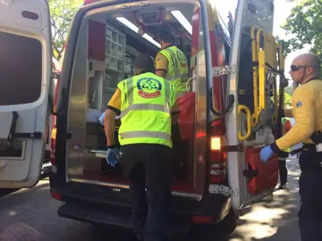 Traslado del anciano herido a La Paz Traslado del anciano herido a La Paz