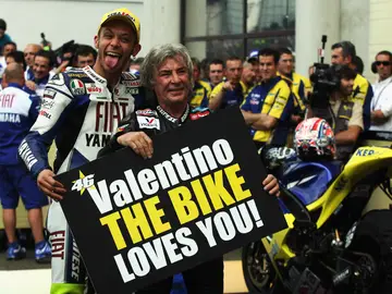 Rossi, junto a Ángel Nieto Rossi, junto a Ángel Nieto