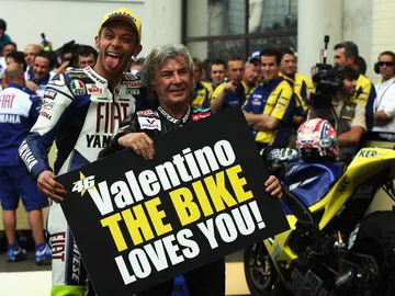 Rossi, junto a Ángel Nieto Rossi, junto a Ángel Nieto