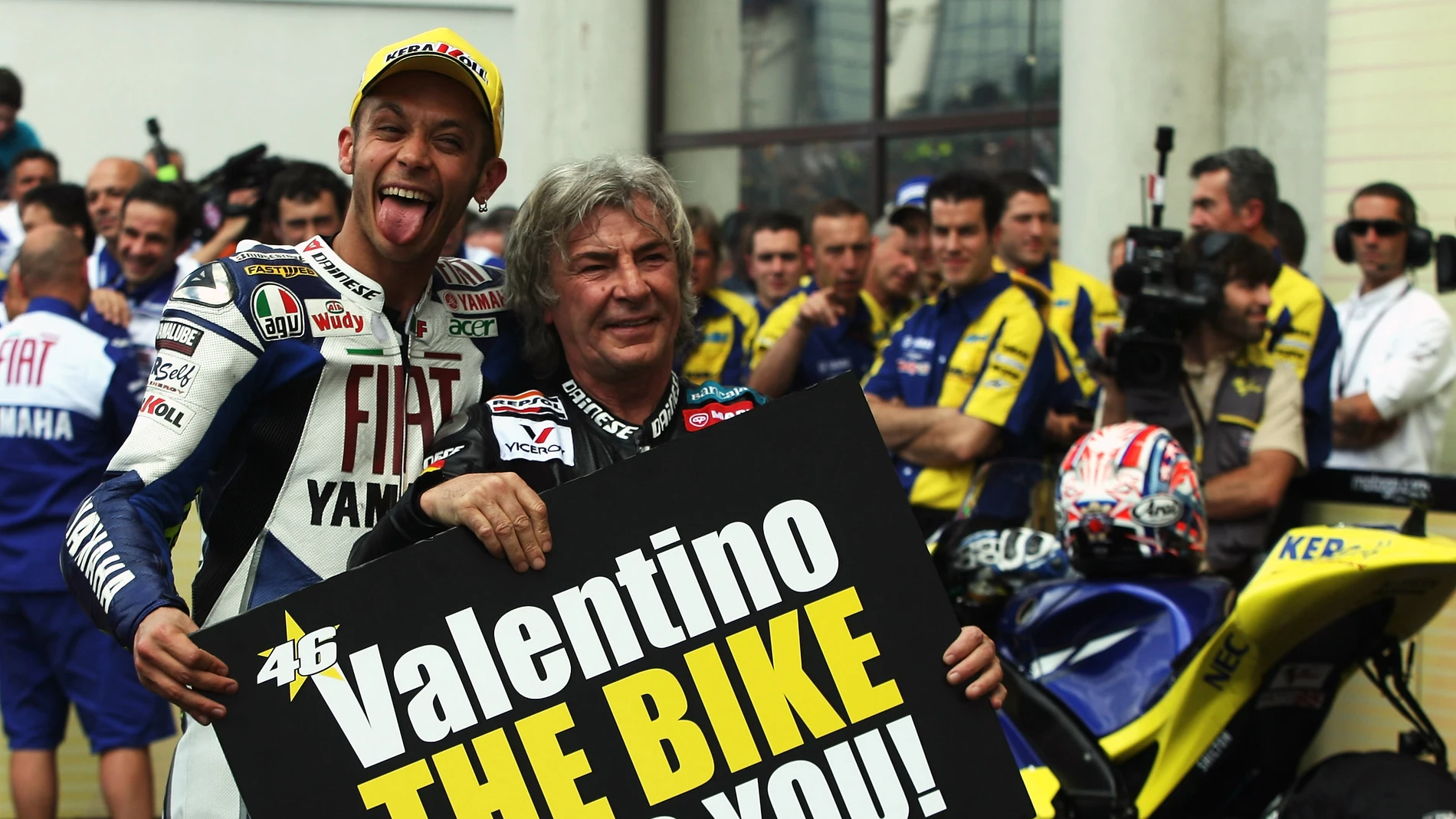 Rossi, junto a Ángel Nieto Rossi, junto a Ángel Nieto