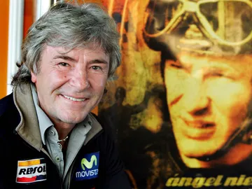 Ángel Nieto, durante un acto Ángel Nieto, durante un acto