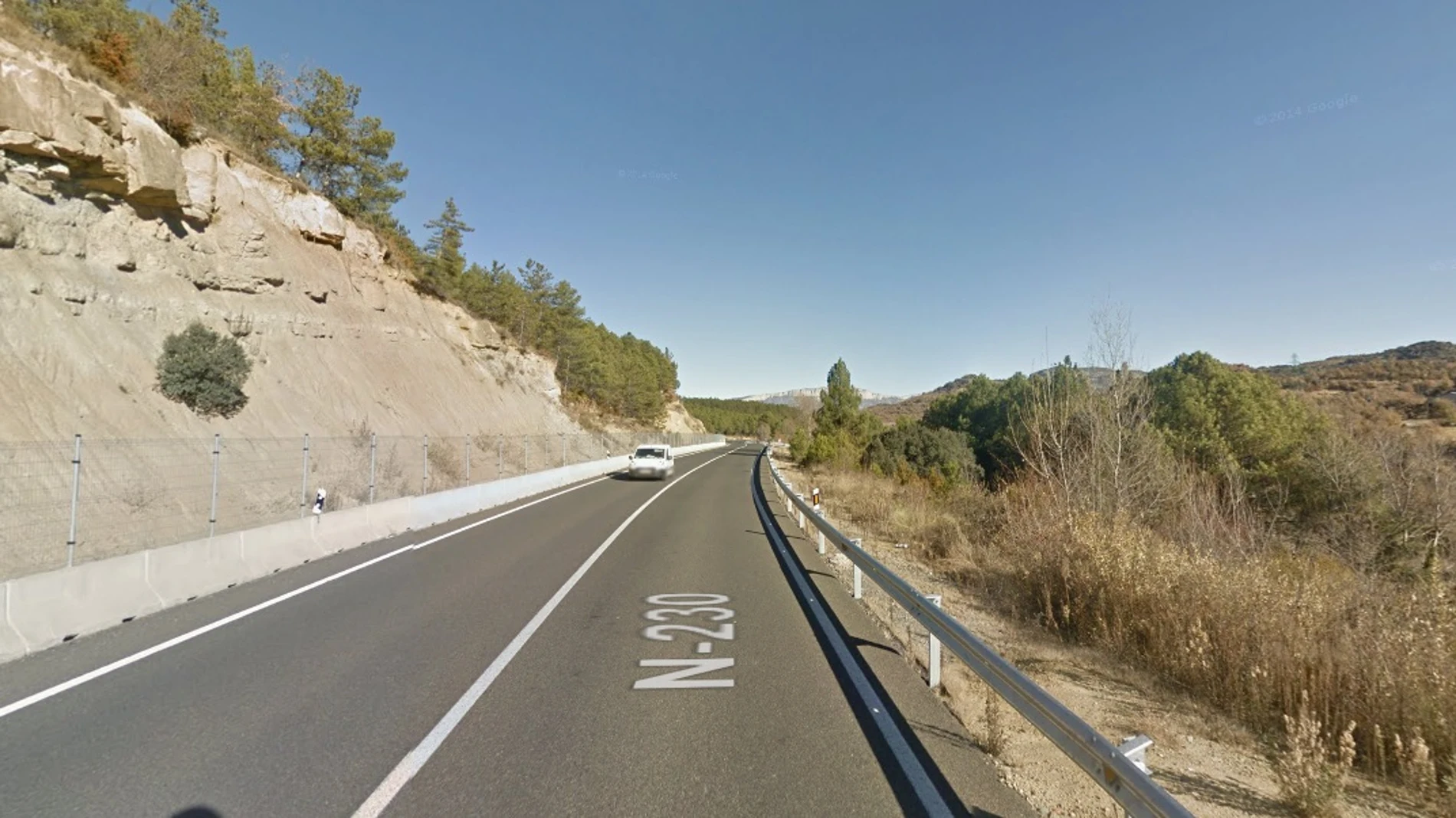 N-230, carretera donde ha fallecido el ciclista N-230, carretera donde ha fallecido el ciclista